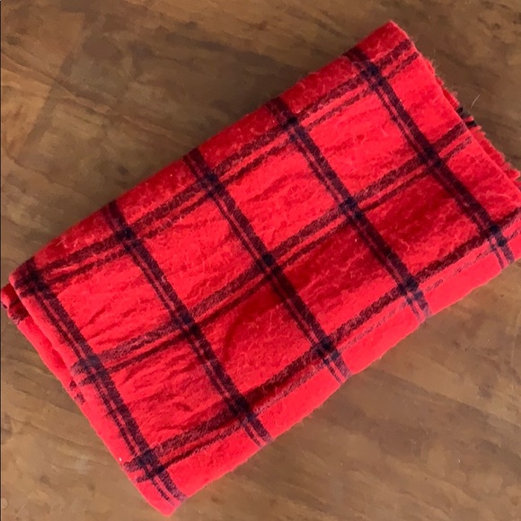 Zara plaid red blanket scarf - Picture 2 of 2